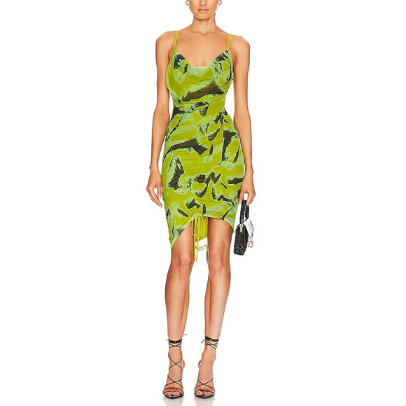 Jonathan Simkhai Standard 'Trixie' Green Nylon Mini Dress Size XS - Picture 1 of 5